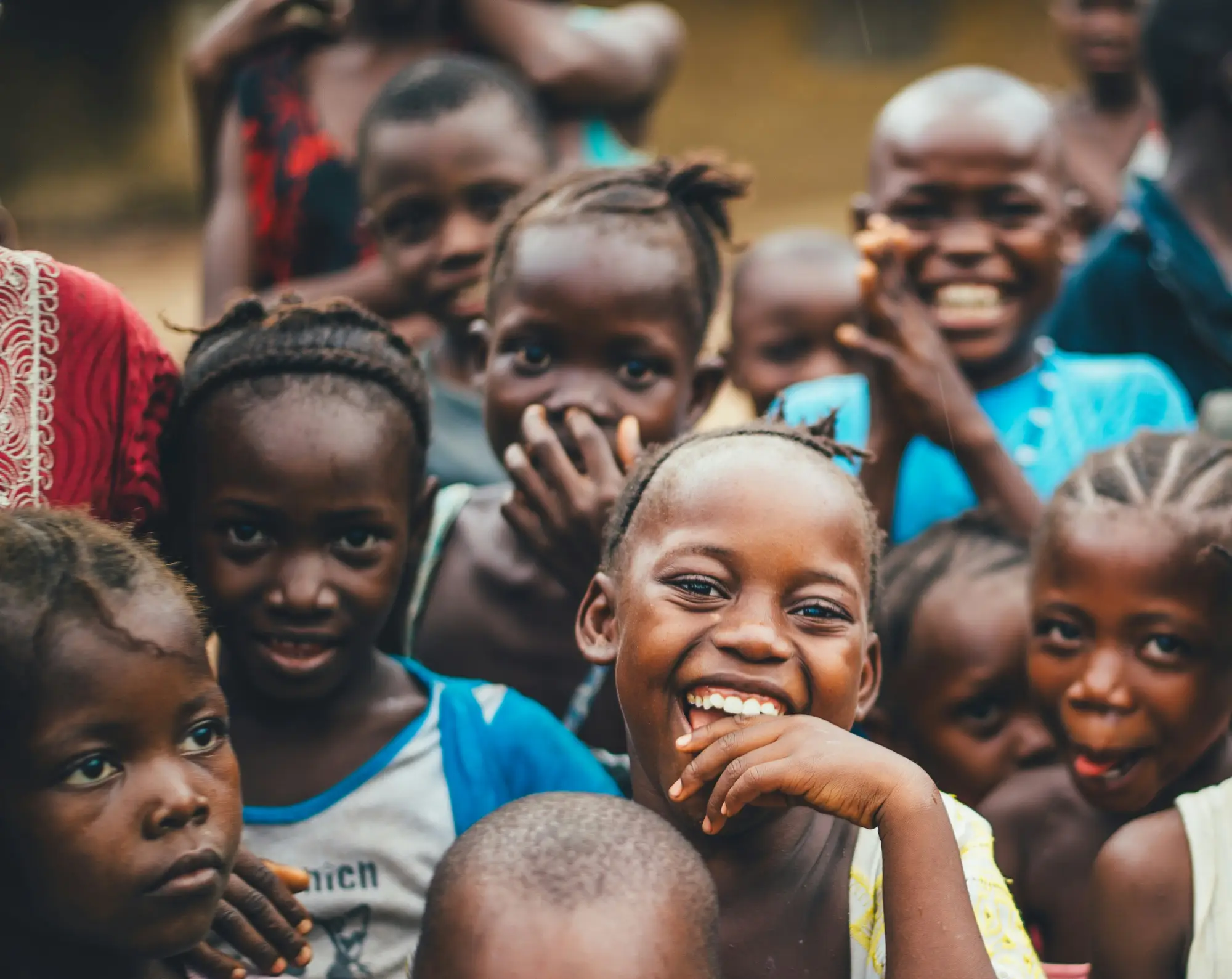 A group of young children part of FEEDSA