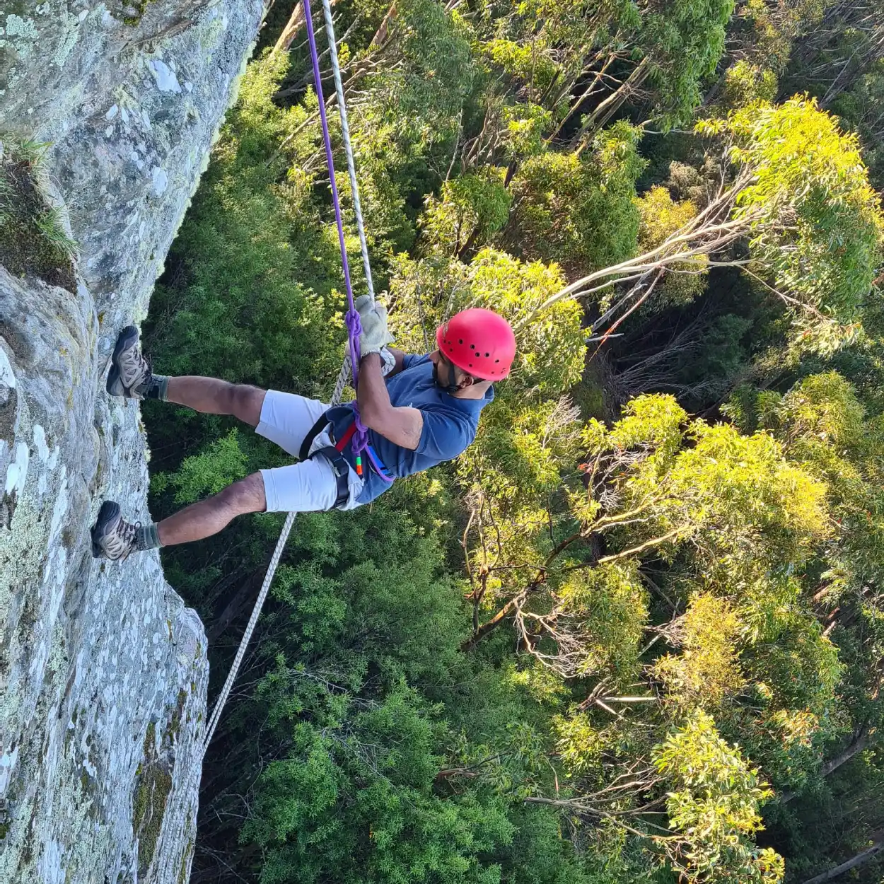 Abseiling in Africa