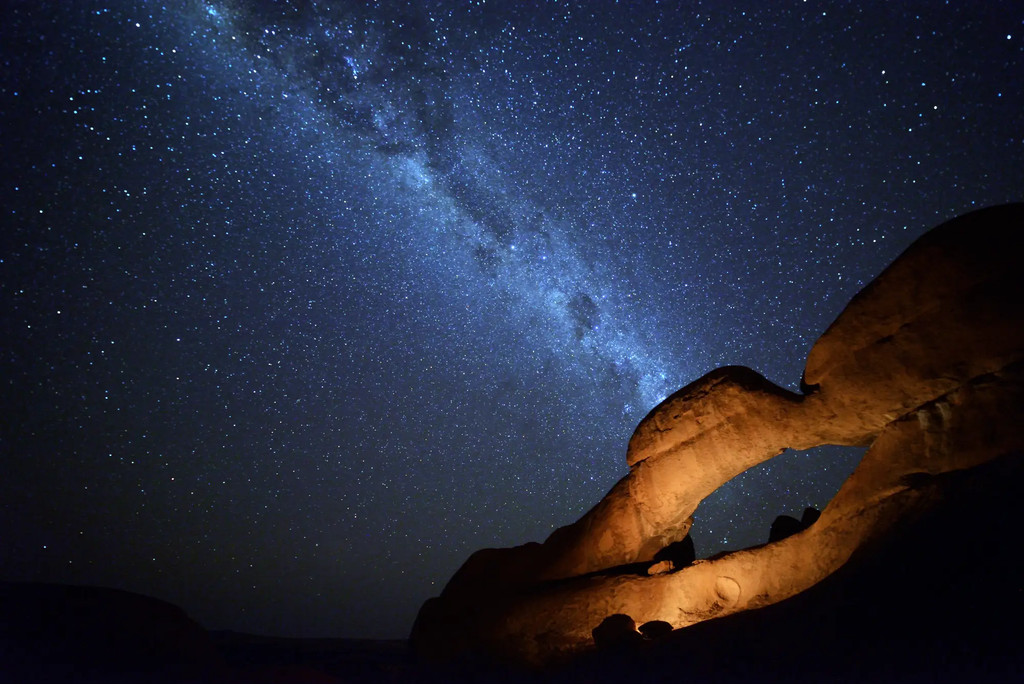 The starry sky in Namibia.