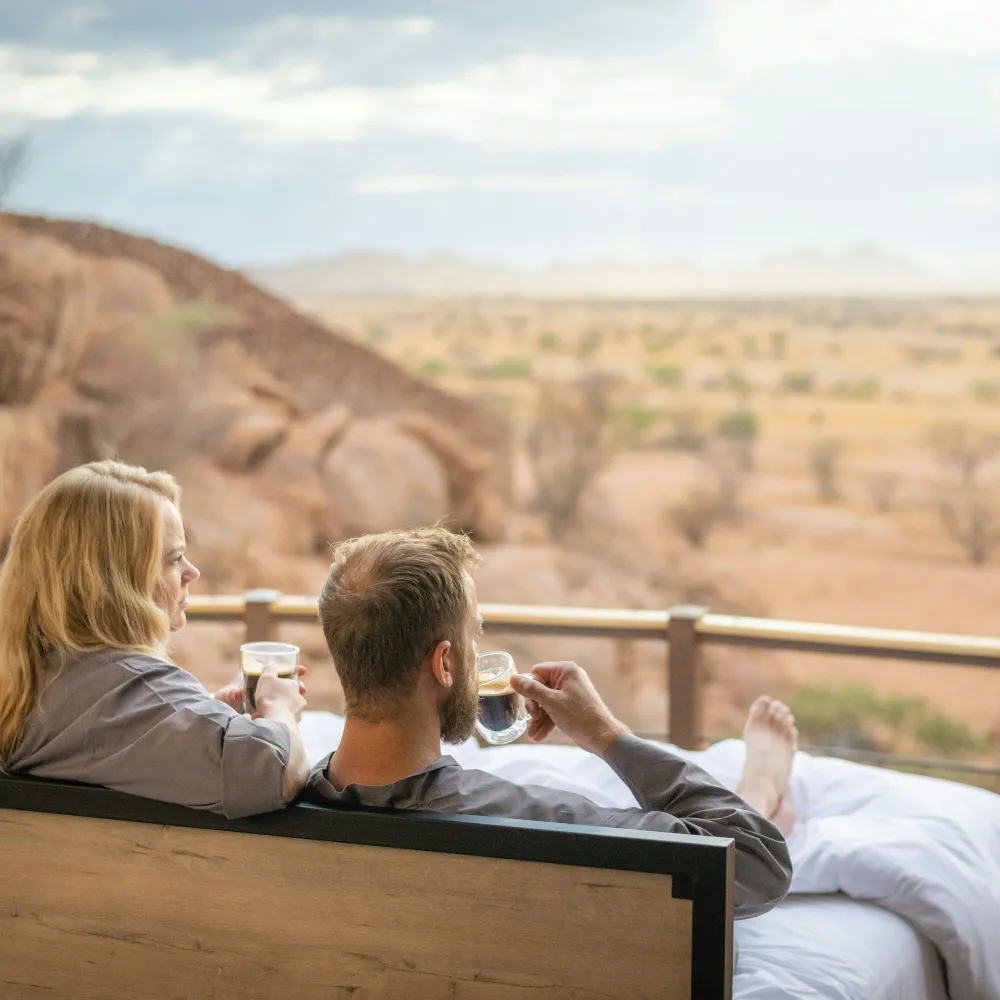 Star beds in Namibia