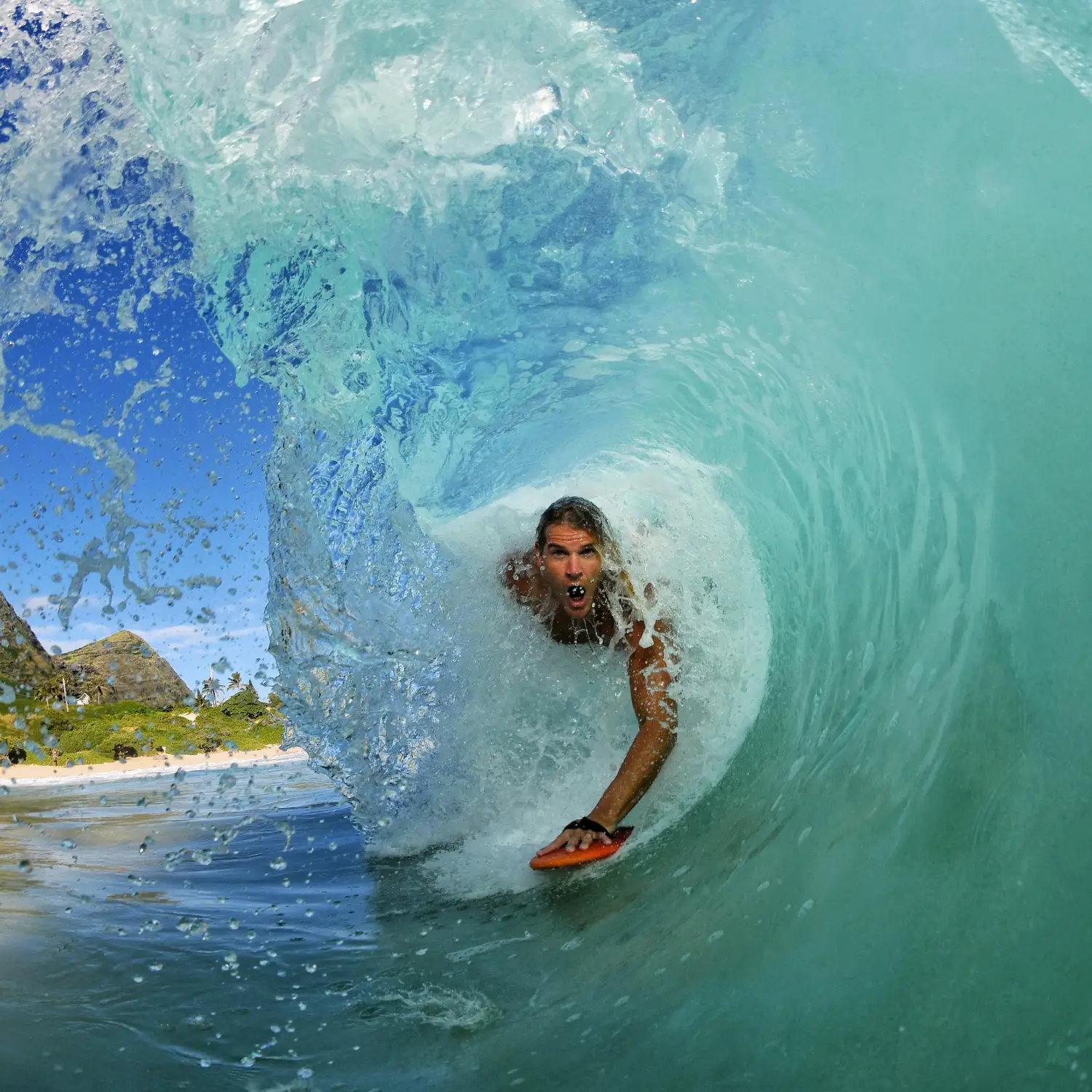 Surfing in Mozambique