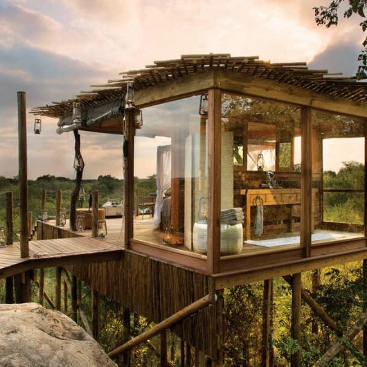 Treehouse accommodation in Rwanda