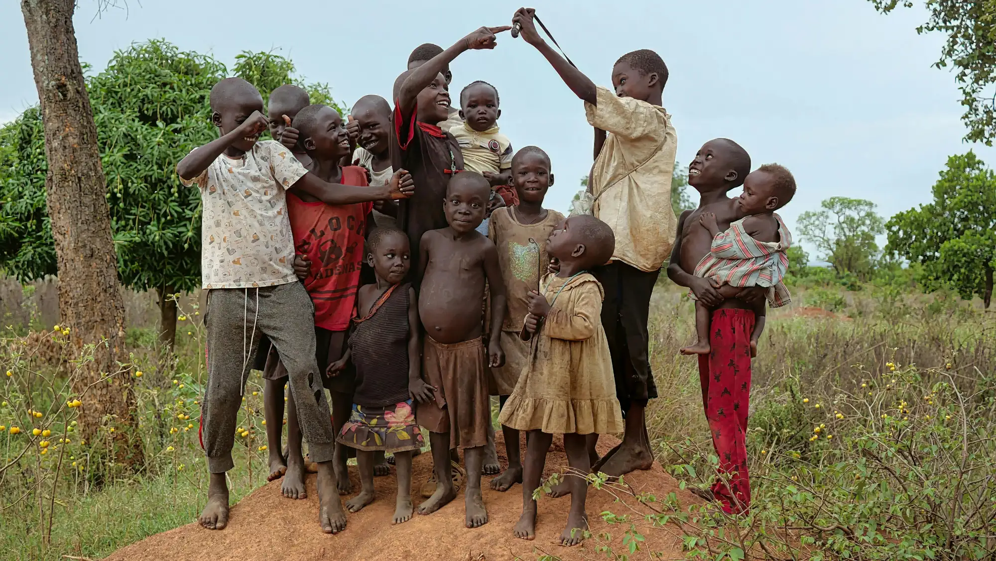 A group of Ugandan youth.